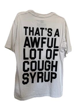 Desto Dubb “That’s an Awful Lot of Cough Syrup” Graphic T‑Shirt White